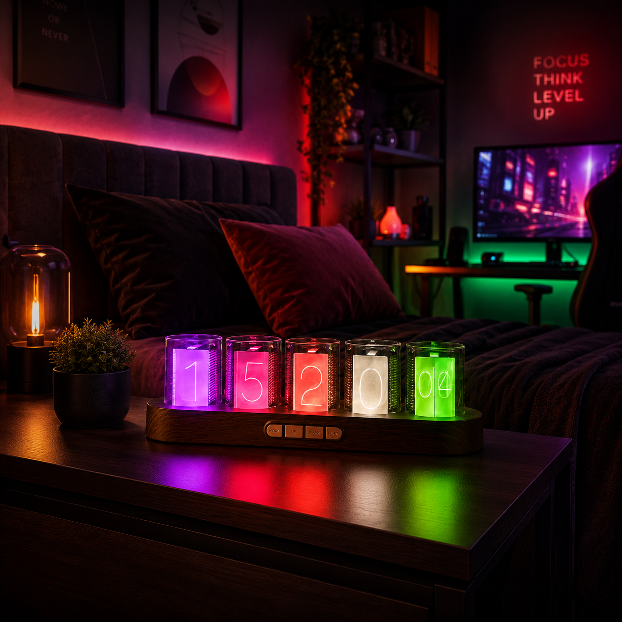 Retro Glow Tube Clock